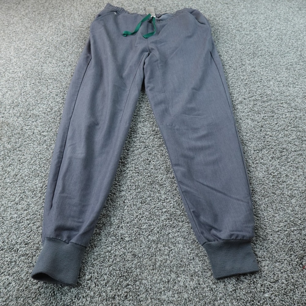 FIGS Pants Mens M Gray Tansen Scrub Bottomm Jogger Drawstring Stretch Medical